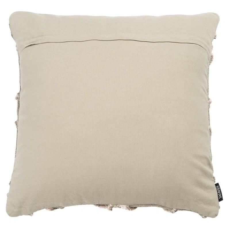 Safavieh Ashlin Fringed Cotton Throw Pillow