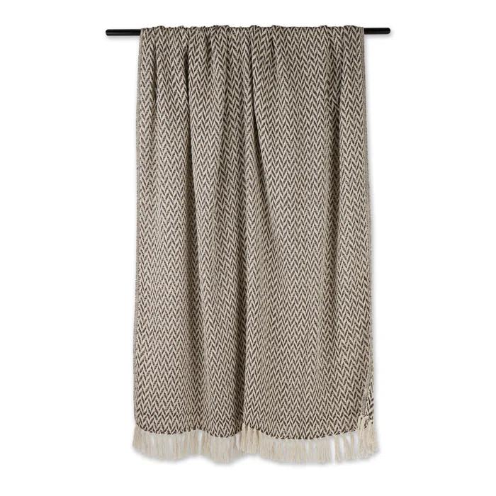 Design Imports Hand Woven Throw Blanket
