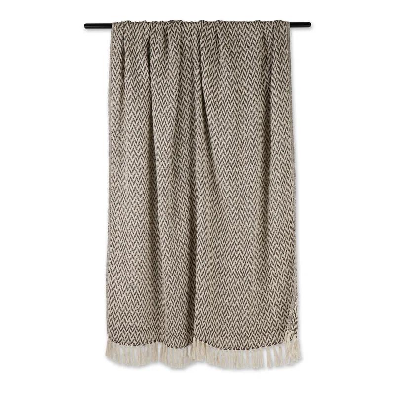 Design Imports Hand Woven Throw Blanket