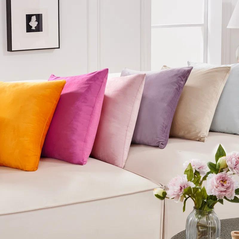 Deconovo Velvet Reversible Pillow Cover (Set of 2)