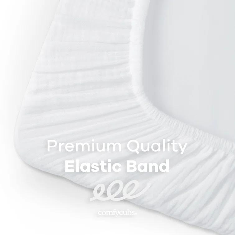 Comfy Cubs Fiited Sheets Cotton Blend Fitted Bassinet Sheet