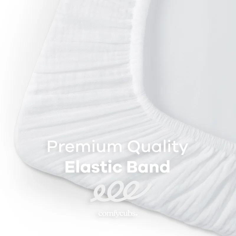 Comfy Cubs Fiited Sheets Cotton Blend Fitted Bassinet Sheet