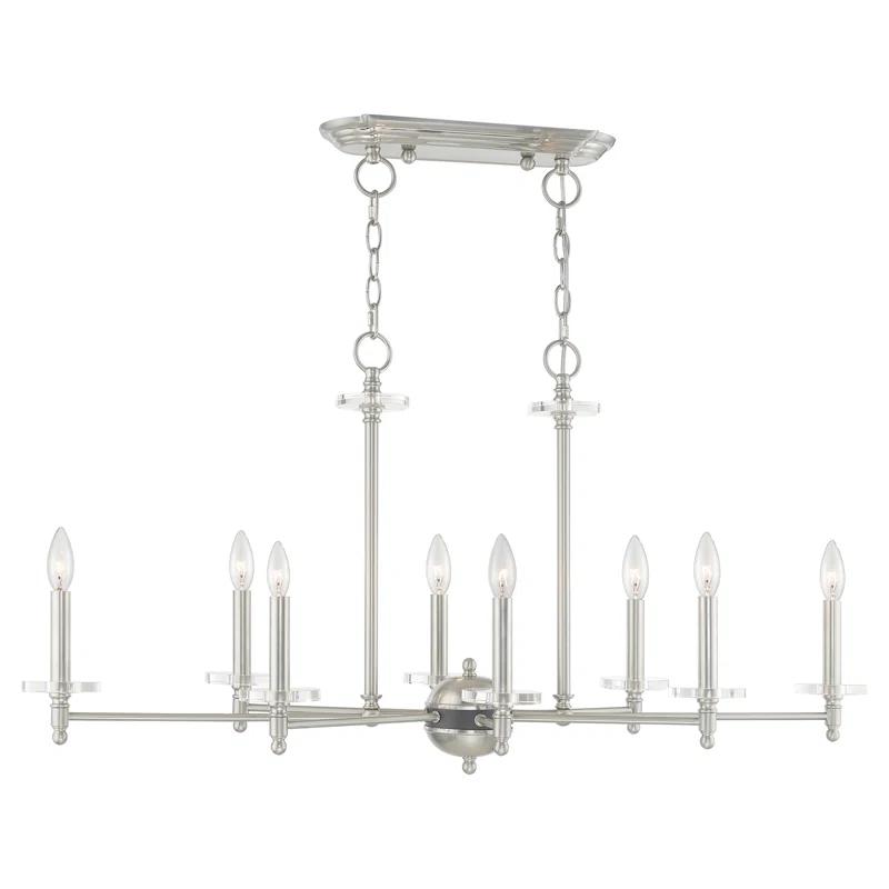Willa Arlo™ Interiors Christofer 8 - Light Dimmable Transitional Linear Chandelier