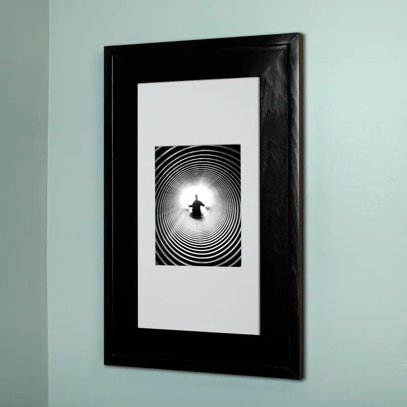 Fox Hollow Furnishings 103BL2-CW Recessed Picture Frame Door Medicine Cabinet with 3 Adjustable Shelves