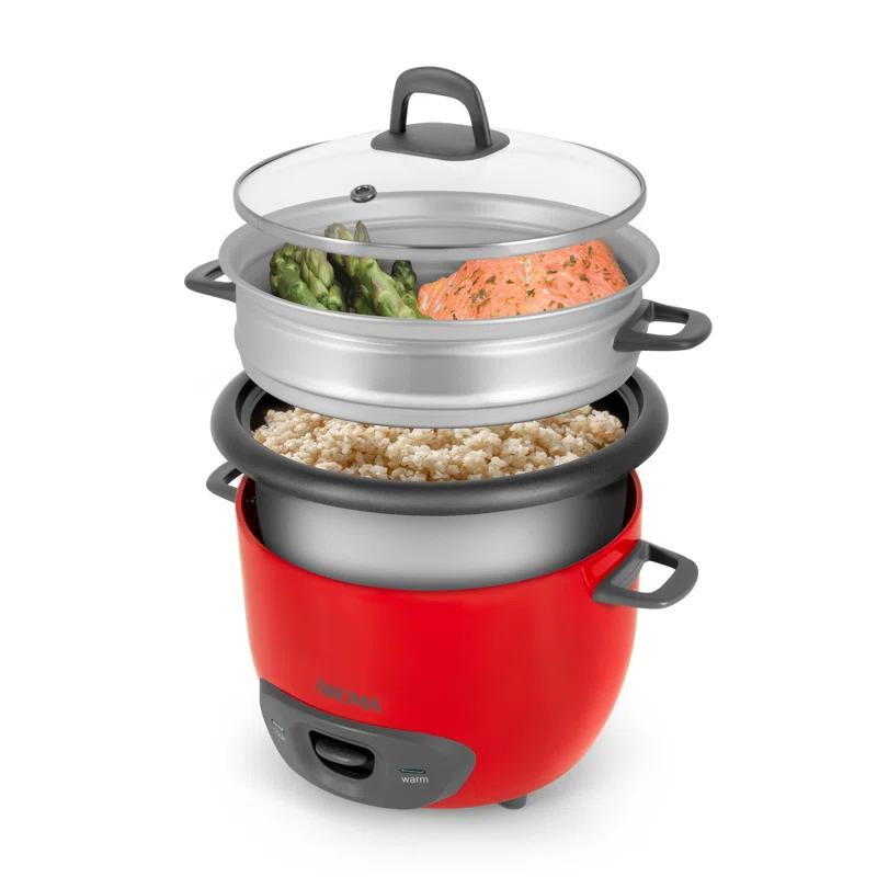 Aroma Aroma 14-Cup Pot Style Rice Cooker and Food Steamer Set