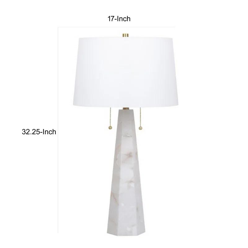 Benjara Resin Table Lamp
