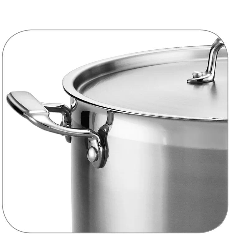 16 Qt Stainless Steel Stock Pot with Lid