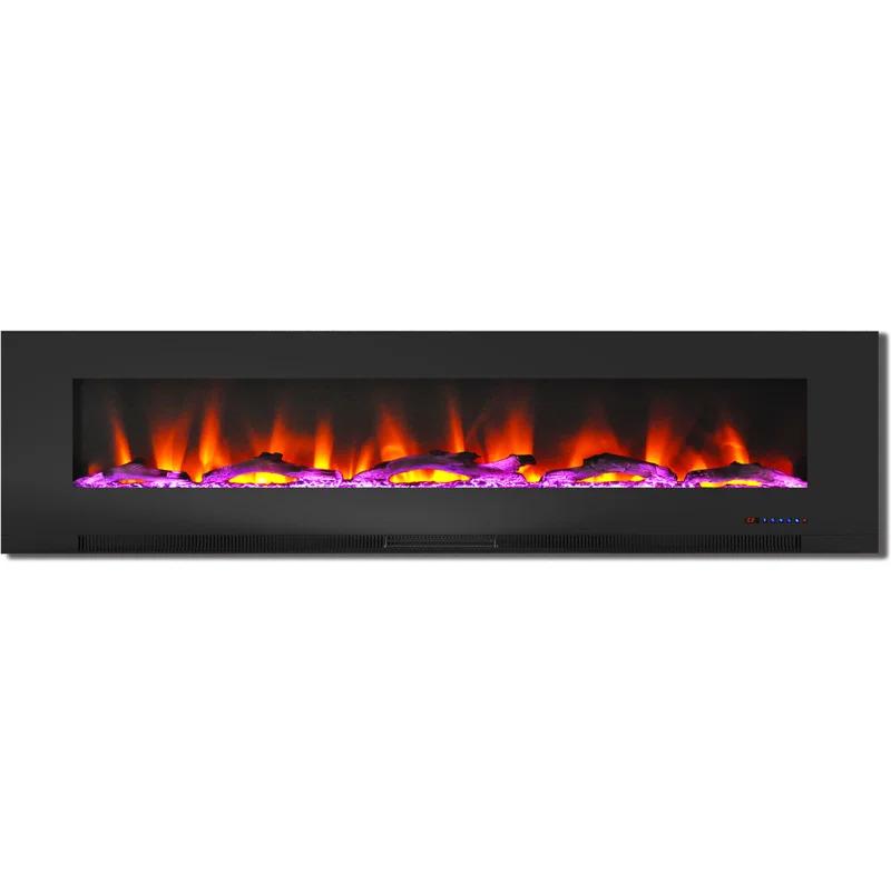 Cambridge Cambridge Wall Mount Electric Fireplace Heater with Remote Control for Indoor Use in Living Room, Bedroom, Home Office