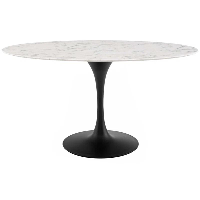 Modway Modway Lippa Oval Artificial Marble Dining Table