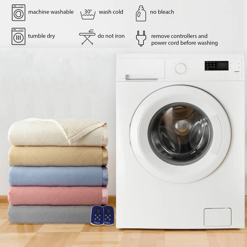 Micro Flannel® Micro Flannel® Reverse to Sherpa Electric Blanket