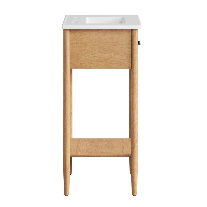 Modway Modway Zaire 18'' Single Bathroom Vanity with Ceramic Top