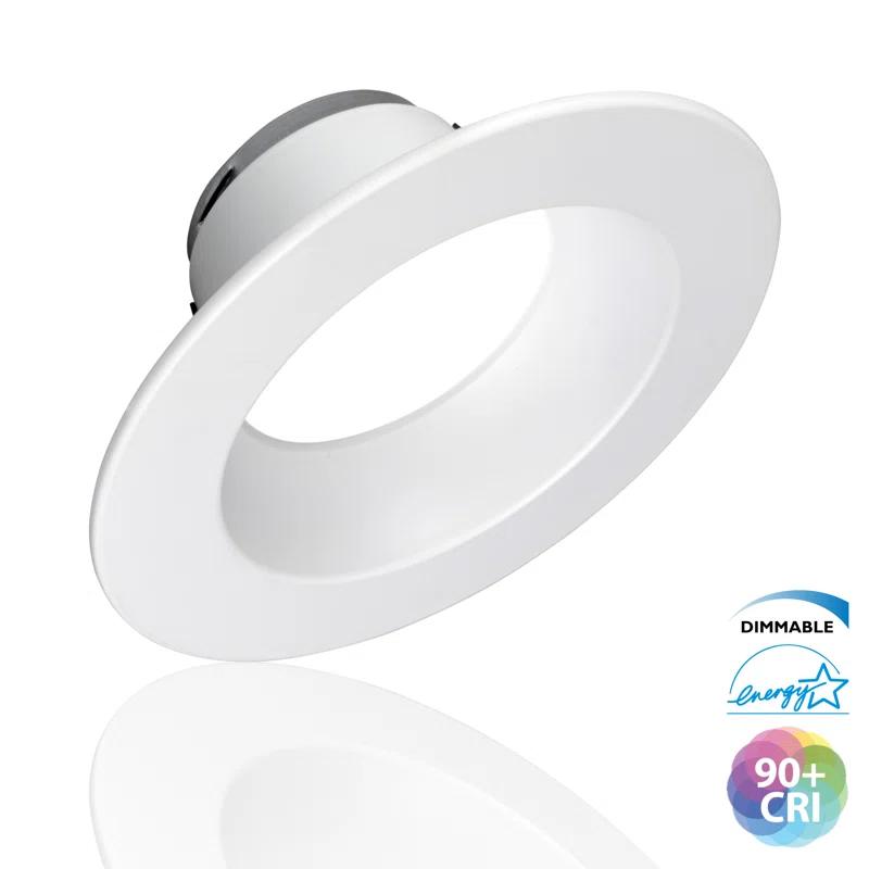 NICOR Lighting DLR565081204KWH 6'' Dimmable LED Retrofit Recessed Lighting Kit