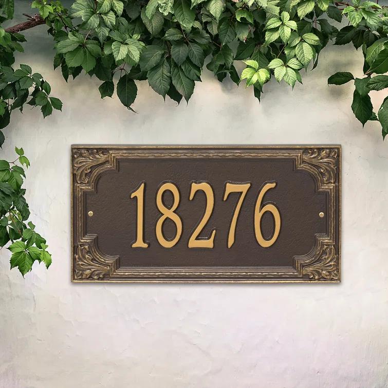 Bronze Williamsburg 1-Line Personalized Metal Plaque