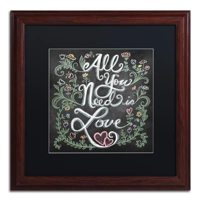 Trademark Fine Art Elizabeth Caldwell " All You Need Is Love " by Elizabeth Caldwell