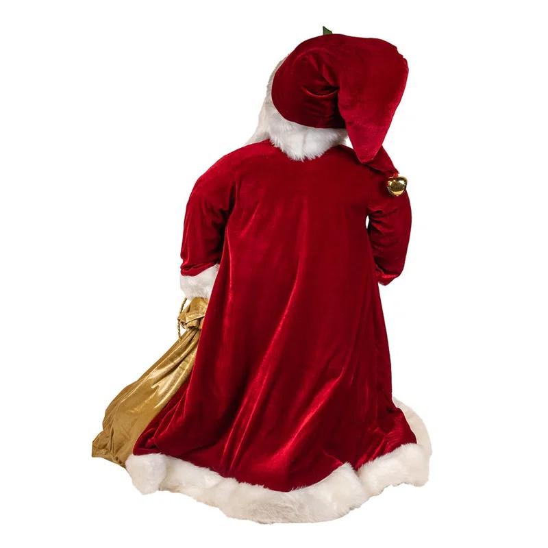Kurt Adler Kurt Adler 40-Inch Jacqueline Kent Traditional Santa With Bag