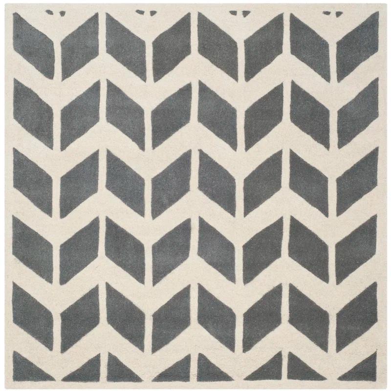 DASTINGO Chatham Hand Tufted Wool Chevron Rug