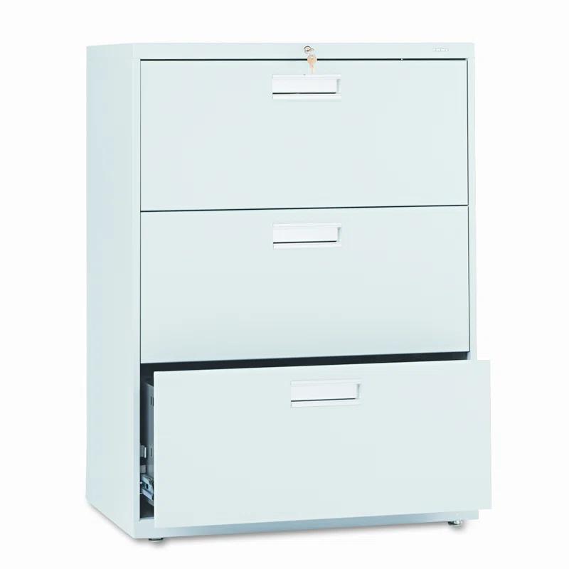 HON Brigade 600 Series 3-Drawer Lateral Filing Cabinet