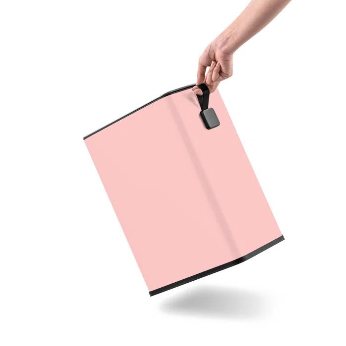 Wayfair Basics® 2.6 Gallon Stainless Steel Rectangular Step On Bathroom Trash Can