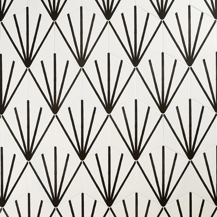 GeoHex Deco 8" Hexagon Matte Porcelain Floor and Wall Tile (9.03 Sq. Ft. / Case)