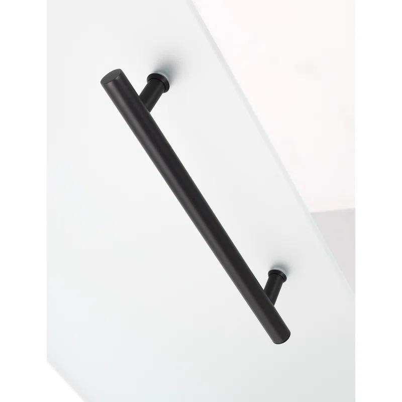 Aston Belmore 31.25 x 72  Hinged Frameless Shower Door SDR965F-MB-3125-10