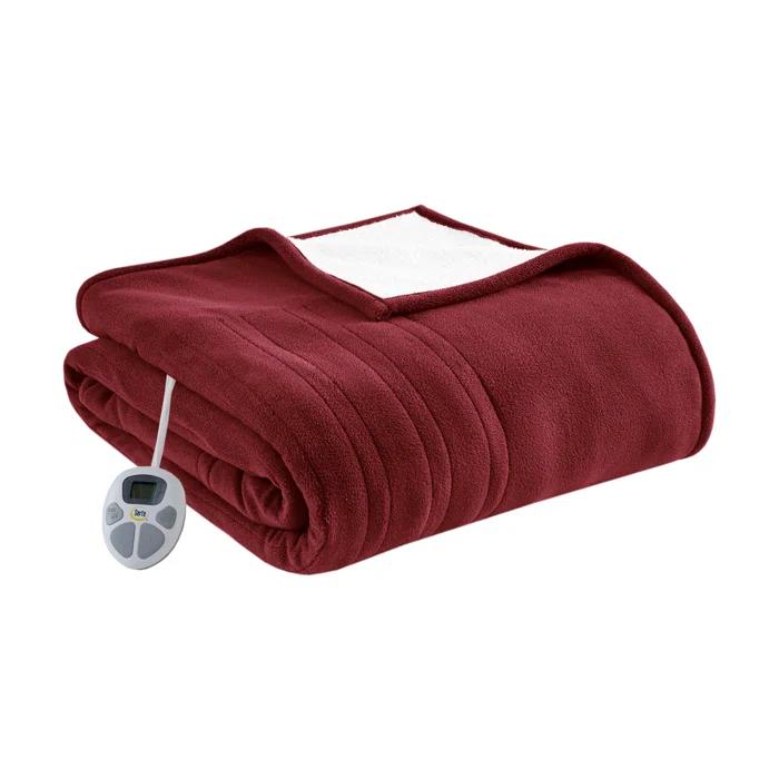 Serta Serta Fleece to Sherpa Heated Blanket