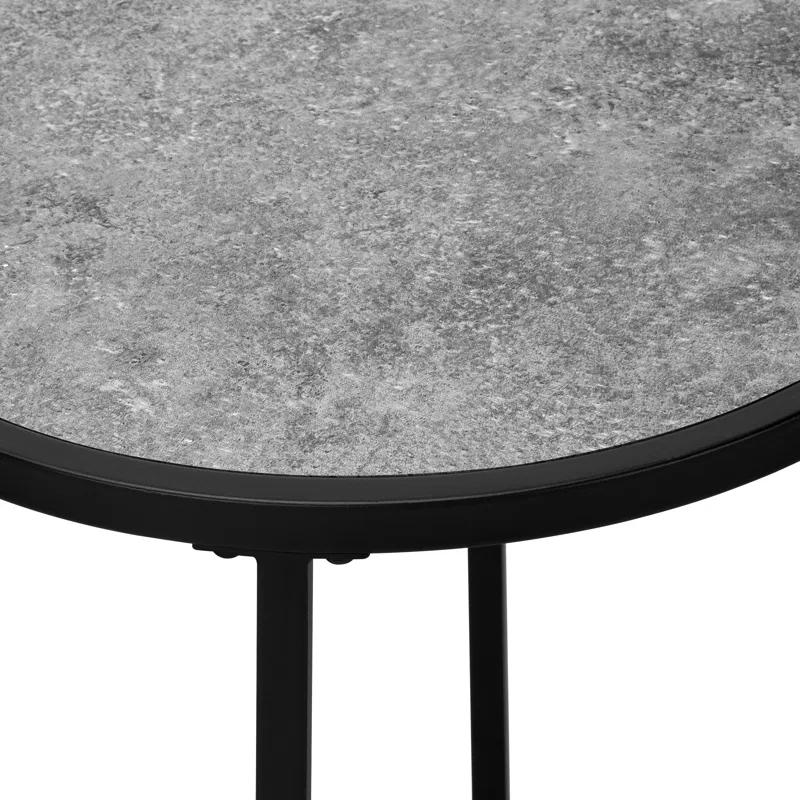 17 Stories Accent Table, Side, Round, End, Nightstand, Lamp, Living Room, Bedroom