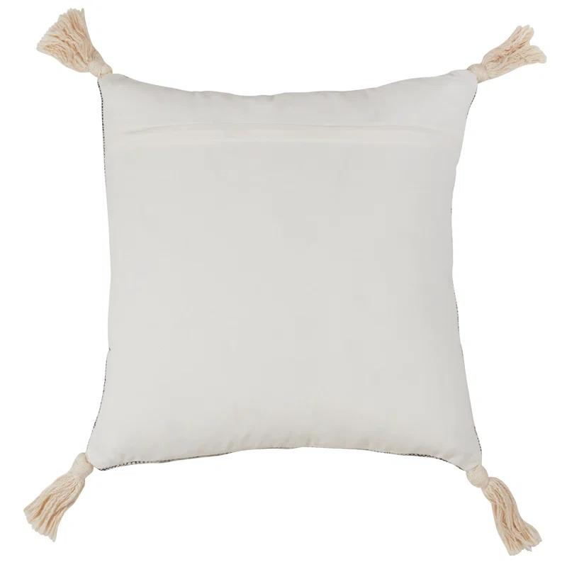 Saro Oneeka Collection Tassels Down Throw Pillow