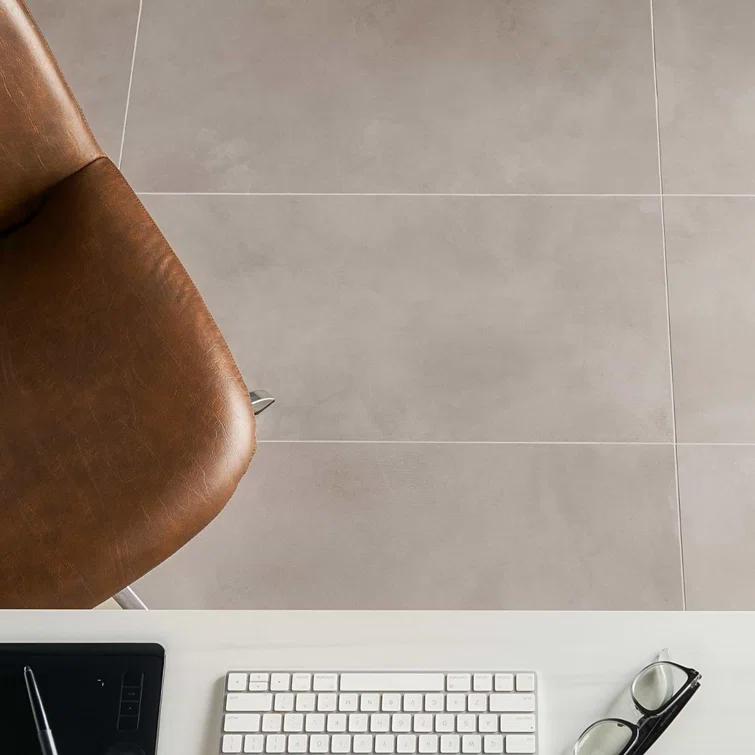 Ryx 15.74 in. x 31.49 in. Matte Porcelain Concrete Look Floor and Wall Tile (13.77 Sq. Ft. / Case)