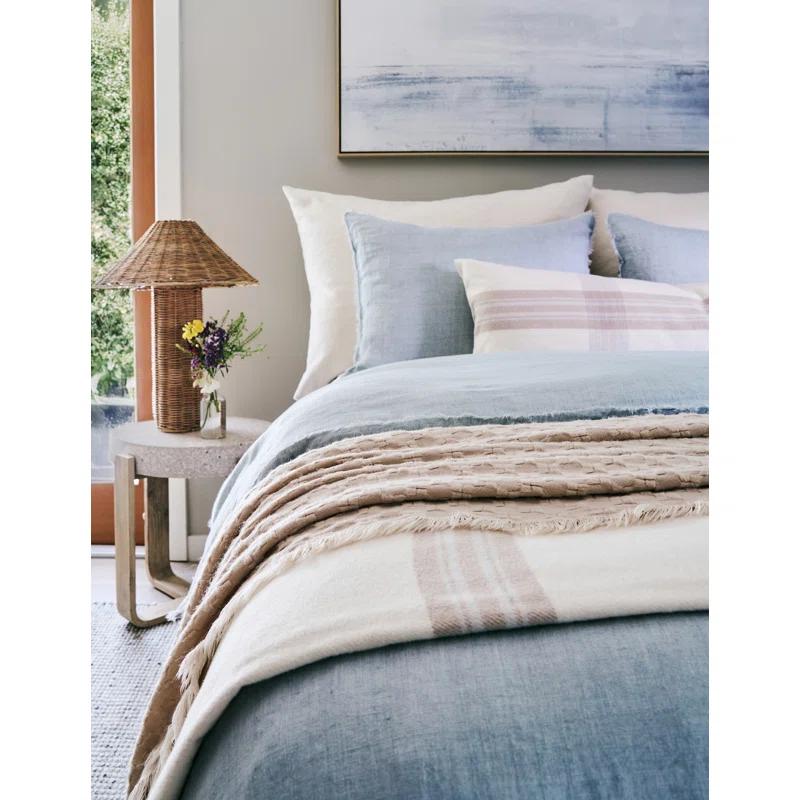 Geneva Plaid Cotton Lumbar Throw Pillow