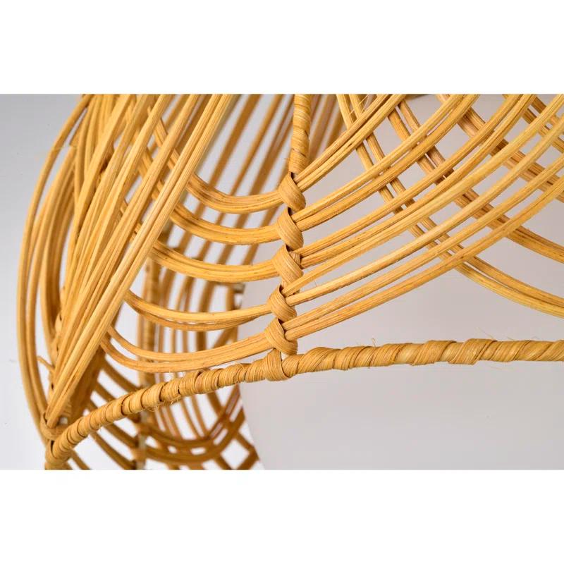 Warehouse of Tiffany Rattan Semi Flush Mount