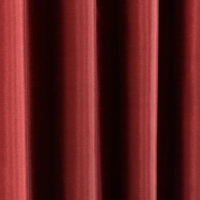 Lush Decor Solid Color Grommet Single Curtain Panel