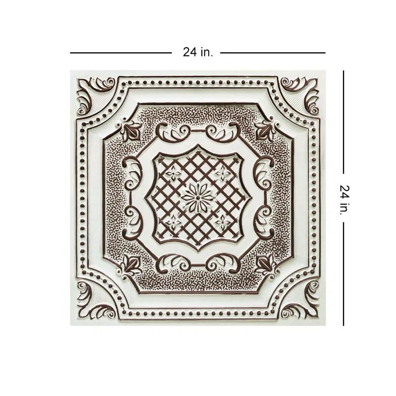 FromPlainToBeautifulInHours My Beautiful Damaris Drop-In or Glue-Up PVC Ceiling Tile (Set of 25)