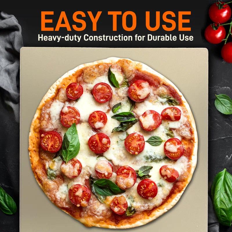 NutriChef Non-Stick Aluminum 12.8'' Pizza Stone