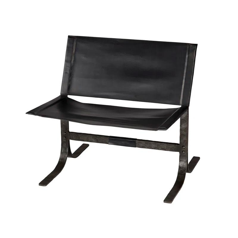 Jamie Young Company Alessa Faux Leather Upholstered Bench