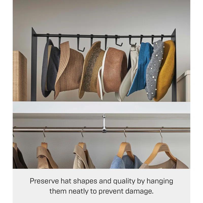 Yamazaki Home Yamazaki Home Hat Hanging Organizer, Steel, Holds 5.5 Lbs, Adjustable