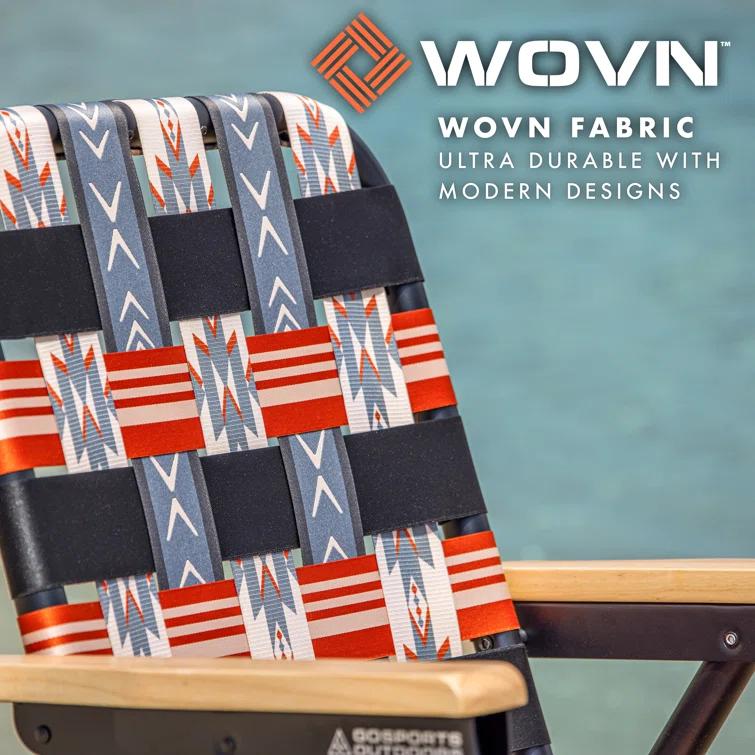 GoSports GoSports Outdoors WOVN Premium Beach & Camping Chair - Folding Backpack Chair for Adults - MESA