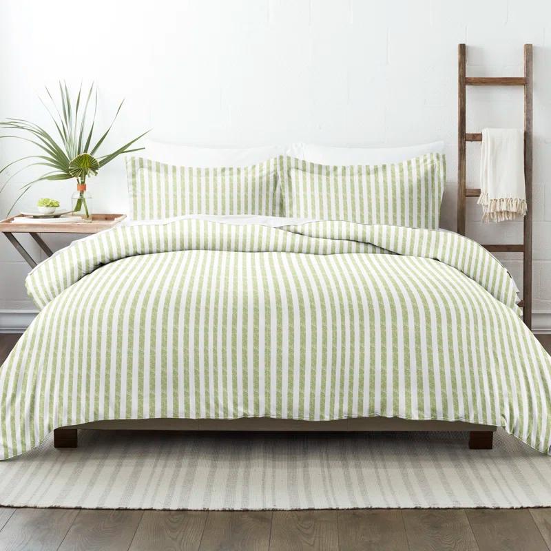 Becky Cameron 3 Piece Rugged Stripe Pattern Duvet Cover Set