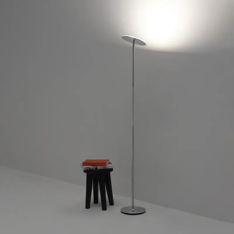 Brightech Sky Flux Industrial 63" Dimmable LED Floor Lamp with Adjustable Head