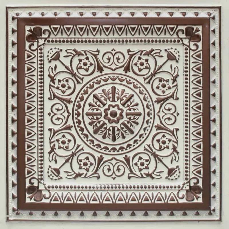 uDecor Economy La Scala Drop-In PVC Ceiling Tile (Set of 10)