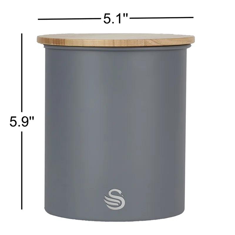 Swan Swan Nordic Set of 3 Cannisters