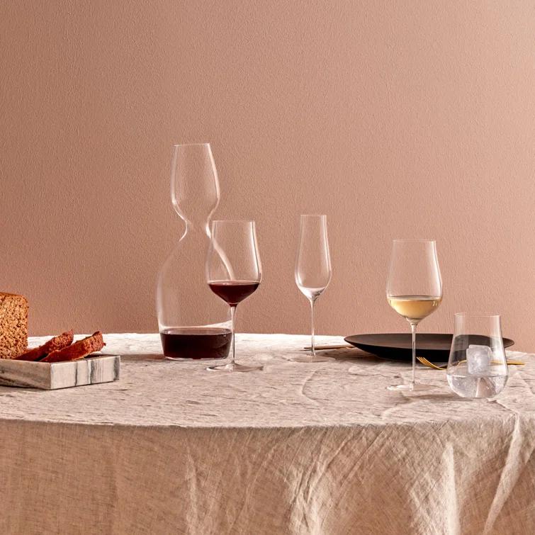 Nude Lead-Free Crystal White Wine Glass Set of 2