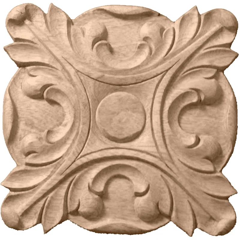 Acanthus H W D Wood Rosette Applique