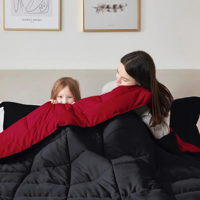Nestl Nestl All Season Solid Lightweight Down Alternative Reversible Comforter