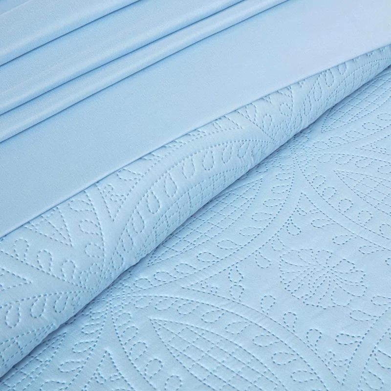 Chezmoi Collection Liam Microfiber 7 Piece Bed in a Bag Comforter Set