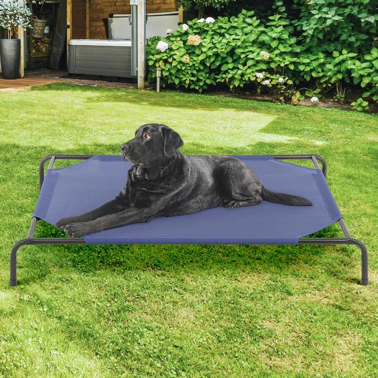 Tucker Murphy Pet™ Cooling Elevated Dog Bed, Portable Raised Pet Cot with Breathable Fabric and Alloy Steel Frame
