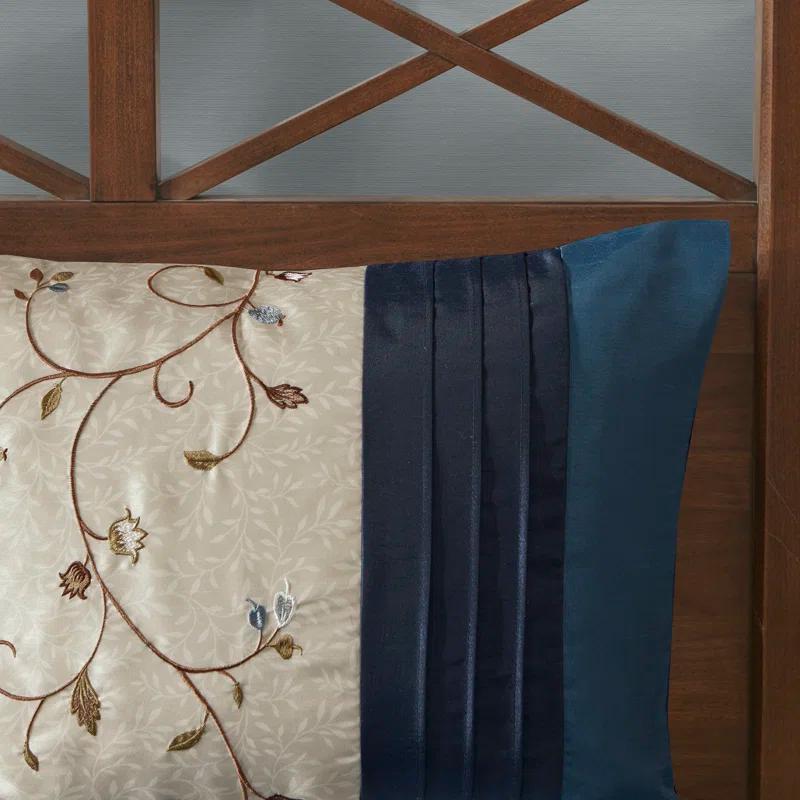 Serene Embroidered 7 Piece Comforter Set