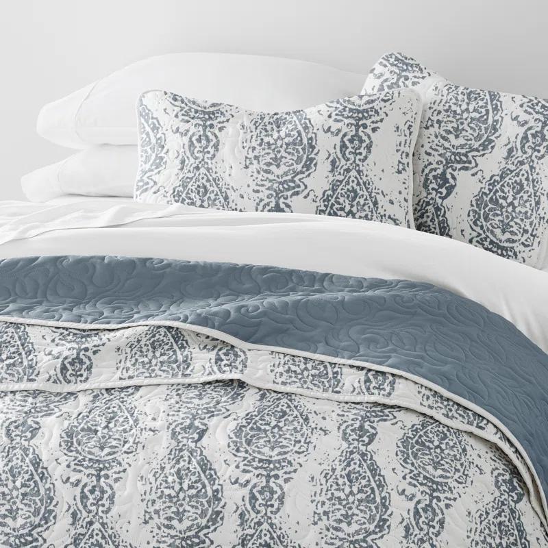 Becky Cameron Damask Quilt Set