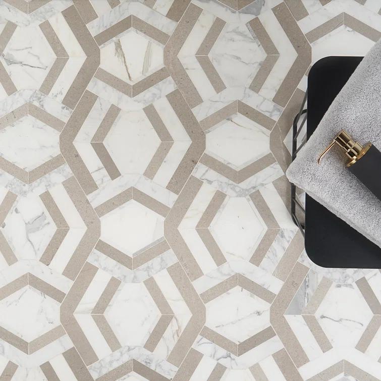 Bond Tile Tenor Marble Random Mosaic Wall & Floor Tile