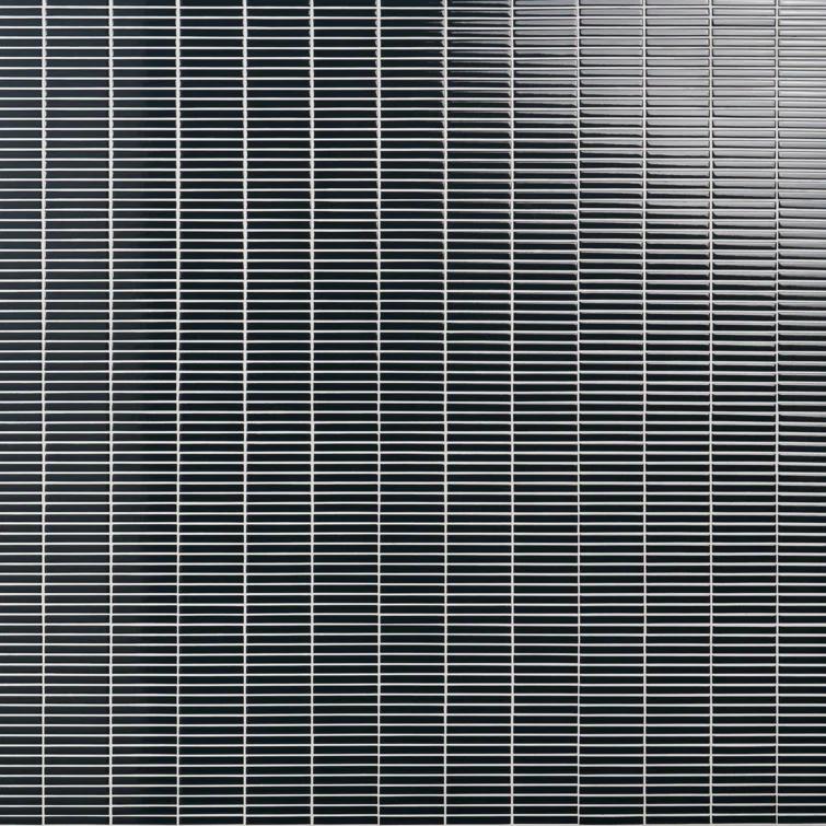 Monogram Stacked 11.19 In. X 11.9 In. Glossy Porcelain Mosaic Floor And Wall Tile (0.92 Sq. Ft. / Each)