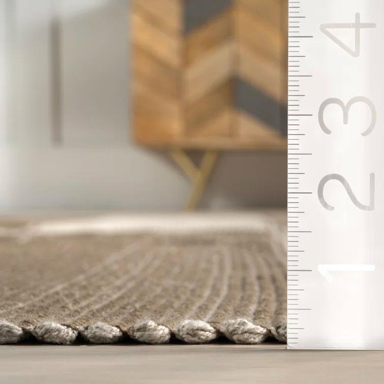 Ebern Designs Hertford Checked Cotton Area Rug
